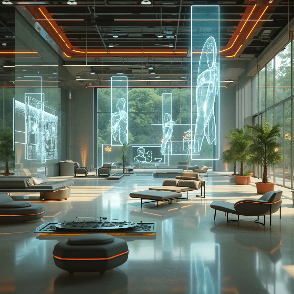 Visión futurista de diseño de muebles